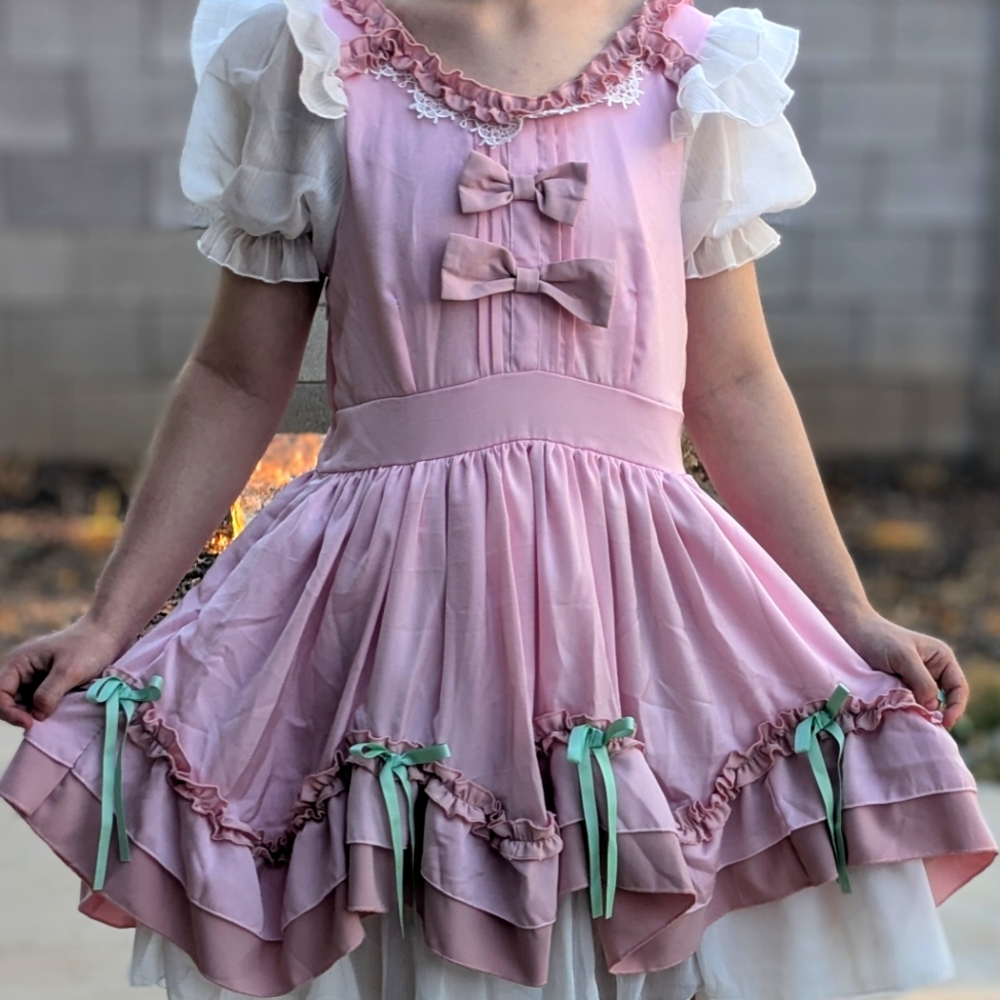 Kawaii ruffled lace party dress